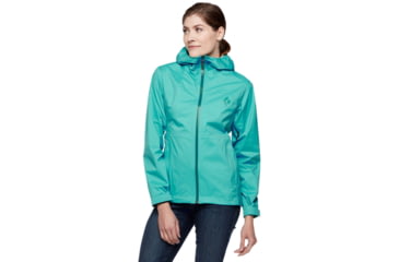 Image of Black Diamond StormLine Stretch Rain Shell - Womens, Dark Patina, Medium, APM6974050MED1