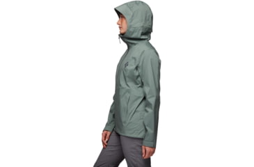 Image of Black Diamond StormLine Stretch Rain Shell - Womens, Laurel Green, Large, APM6973053LRG1