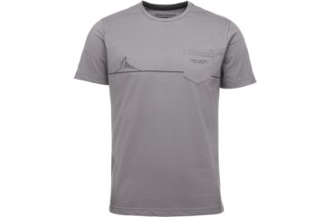 Image of Black Diamond Tower Short Sleeve T-Shirt - Mens, Granite, Medium, APS9K6025MED1