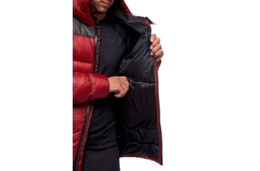 Image of Black Diamond Vision Down Parka - Mens, Dark Crimson/Anthracite, Small, AP7461209161SML1