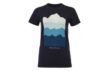 Image of Black Diamond Vista Short Sleeve T-Shirt - Womens, Eclipse, Large, AP7300494011LRG1