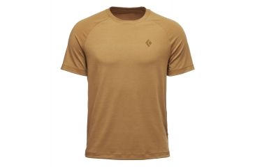 Image of Black Diamond Watchtower Mens Short Sleeve Tee Shirt, Curry, Medium, APF4E9722MED1