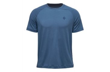 Image of Black Diamond Watchtower Mens Short Sleeve Tee Shirt, Ink Blue, Extra Large, APF4E9421XLG1