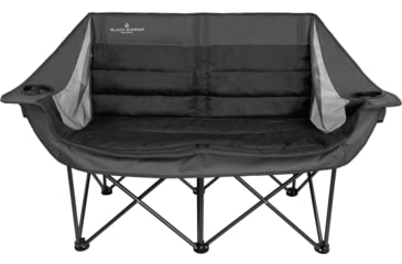 Image of BLACK SIERRA EQUIPMENT Doublewide Padded Sofa, Black, C, DWCH-004-BLK-BSE