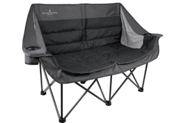Image of BLACK SIERRA EQUIPMENT Doublewide Padded Sofa, Black, C, DWCH-004-BLK-BSE
