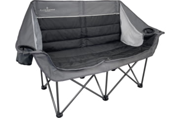 Image of BLACK SIERRA EQUIPMENT Doublewide Padded Sofa, Black, M, DWCH2-004-BLK-BSE