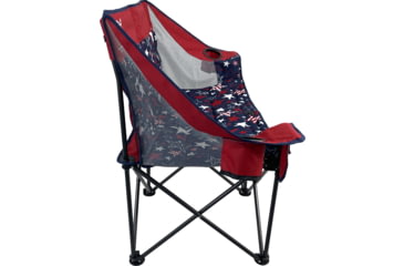 Image of BLACK SIERRA EQUIPMENT Doublewide Padded Sofa, Red Stars/Stripes, DWCH-004S-RED-BSE