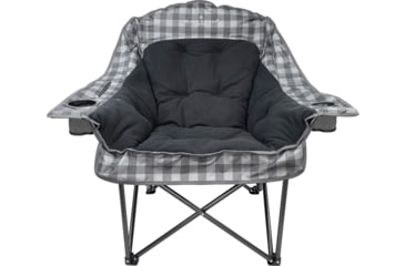 Image of BLACK SIERRA EQUIPMENT Heated Fleece Comfort Cloud , Gray Check, QACH-017CFH-GRY-BSE