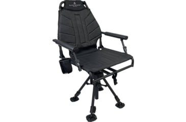 Image of BLACK SIERRA EQUIPMENT HI-LINE Swivel Chair,Black, HCH-032-BLK-BSE