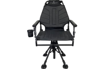 Image of BLACK SIERRA EQUIPMENT HI-LINE Swivel Chair,Black, HCH-032-BLK-BSE