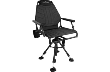 Image of BLACK SIERRA EQUIPMENT HI-LINE Swivel Chair,Black, HCH-032-BLK-BSE