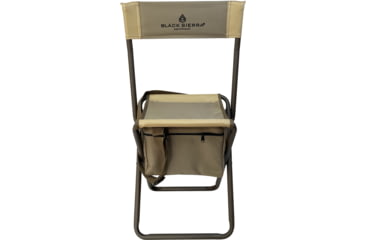 Image of BLACK SIERRA EQUIPMENT High Back Shooter Stool,Tan, HCH2-025-TAN-BSE