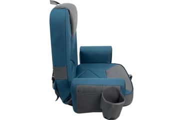 Image of BLACK SIERRA EQUIPMENT Nomad High Back Stadium Seat , Moroccan Blue, STAD-002-MOR-BSE