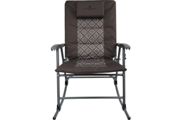 Image of BLACK SIERRA EQUIPMENT Quilted XL Leanback Rocker , Brown, RKCH-003P-BRN-BSE