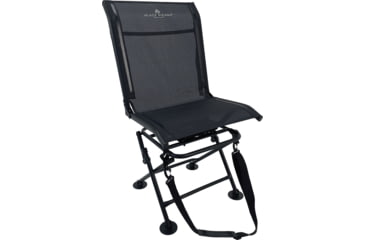 Image of BLACK SIERRA EQUIPMENT Scout 360 Swivel Blind Chair,Black, HCH-035-BLK-BSE