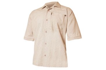 Image of Blackhawk Casual Short Sleeve Shirt, Brown Plaid, Extra Large 88CS03BR-XL