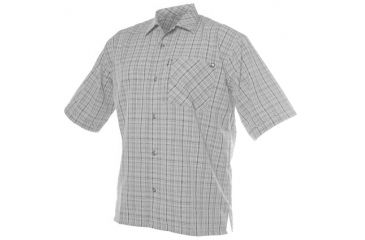 Image of Blackhawk Casual Short Sleeve Shirt, Grey Plaid, Medium 88CS03GY-MD