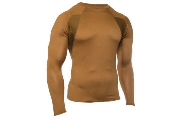 Image of Blackhawk Engineered Fit Mock Neck Shirt, Long Sleeve, Coyote Tan, XXLarge, 84BS04CT-2XL