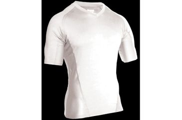Image of BlackHawk Engineered Fit Shirt with Short Sleeve and Vneck 84BS03, Style: Engineered Fit, Color: White, Sleeve Type: Short Sleeve