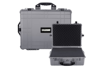 Image of BlackHawk Extra Large 24 Inch Waterproof Hard Camera and Gear Case with Foam, Gray, X Large, BH00041-GRA