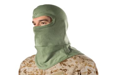 Image of BlackHawk Heavyweight Bibbed Nomex Balaclava, Forest Green 333004FG