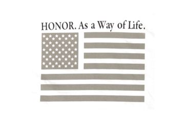 Image of BlackHawk HONOR T-Shirt (Grey Flag), Back Logo