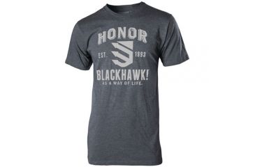 Image of BlackHawk HONOR T-Shirt Grey Flag, Black, Medium, GT01BKMD