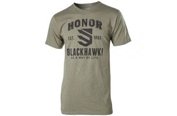 Image of BlackHawk HONOR T-Shirt Grey Flag, Olive, XXX Large, GT01OL3XL