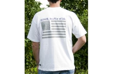 Image of BlackHawk HONOR T-Shirt (Grey Flag)