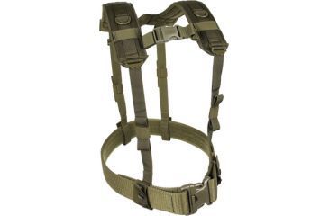 Image of BlackHawk Load Bearing Suspenders w/Drag Handles, OD Green 