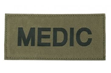 Image of Blackhawk Medic Patch - Black Letters, Green Background
