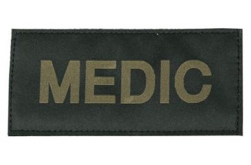 Image of Blackhawk Medic Patch - White Letters, Black Background, 90IN03GB