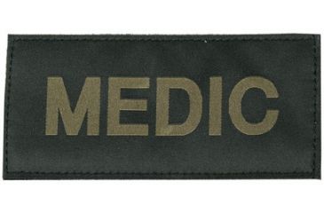 Image of Blackhawk! Medic Patch, Green on Black