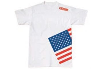 Image of BlackHawk Men's Memory T-Shirt w/ Colored Flag, White, Medium 90GT04WH-MD