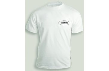 Image of Blackhawk White Oval Logo Shortsleeve T-Shirt Front