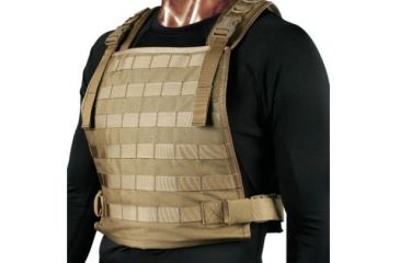 Image of BlackHawk S.T.R.I.K.E. Gen-4 MOLLE System Plate Carrier Harness, Size 145, Coyote Tan