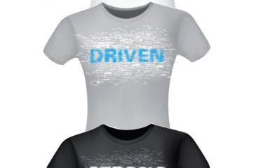 Image of BlackHawk Women's Graphic T-Shirt - DRIVEN, Heather Grey, Medium 92GT01HG-MD