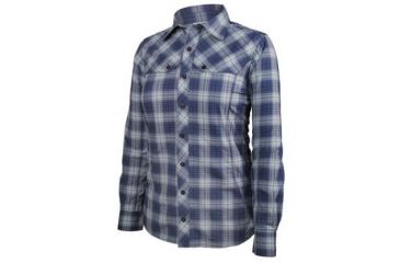 Image of BlackHawk Women's Strenia Top Long Sleeve Shirt, Navy/Grey, Large 92CC04NG-LG