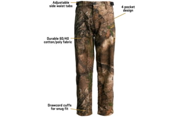 Image of Blocker Outdoors Youth Fused Cotton Field Pants - Men's, Realtree APX Camo, Small, 1409967