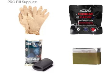 Image of Blue Force Gear Helium Whisper Micro Trauma Kit Pro Supplies, OD Green, HW-TKN-MTKN-PRO-OD