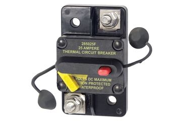 Image of Blue Sea Systems Breaker, 285, Surface Mnt, DC 25A, Black BS-7180