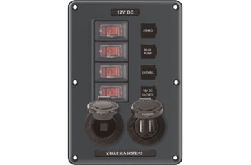 Image of Blue Sea Systems Circuit Breaker Switch Panel, 4321-BSS