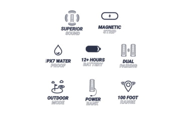 Image of Blue Tees Golf The Player Magnetic Speaker, White, SK-G-TP-W