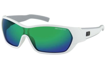 Image of Bobster Bobster Aria Sunglasses, Matte White, Blue/Green Lens, BARI102