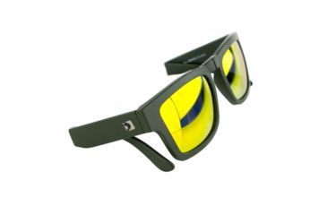 Image of Bobster Brix, Sunglass, Matte Olive Frame, Smoked Orange Mirror Lenses, Olive, One Size Fits Most EBRX003