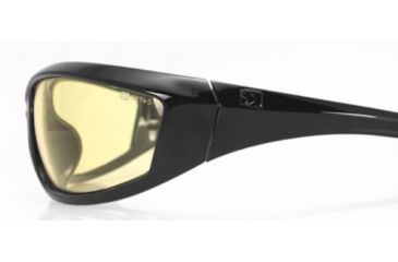 Image of Bobster Charger Sunglasses - Black Frame, Anti Fog Yellow Lens ECHA001Y