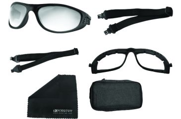 Image of Bobster Echo Convertible Sunglass Goggles - Black Frame and Smoke Clear Lens BECH101