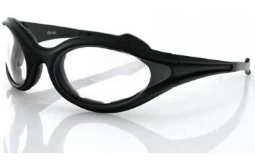 Image of Bobster Foamerz Sunglass, Black Frame and Clear Lenses, ES114C