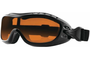 Image of Bobster Night Hawk Goggles, Gloss Black Frame, Yellow Lens, BHAWK01Y