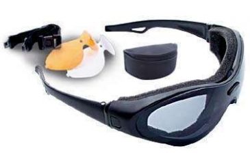 Image of Bobster Action Eyewear Spektrax Convertible Goggles/Sunglasses w/ Black Frame, Interchangeable 3 Lenses Set BST0C1AC